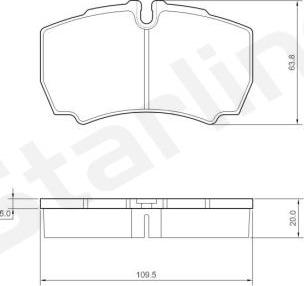 Starline BD S432 - Set placute frana,frana disc aaoparts.ro