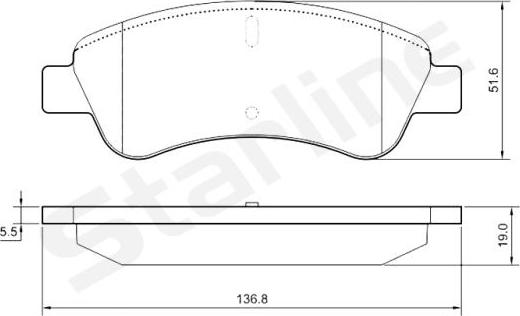 Starline BD S842P - Set placute frana,frana disc aaoparts.ro