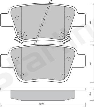 TRUPART DP11649RS - Set placute frana,frana disc aaoparts.ro