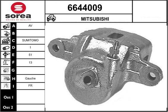 STARTCAR 6644009 - Etrier frana aaoparts.ro