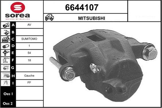 STARTCAR 6644107 - Etrier frana aaoparts.ro