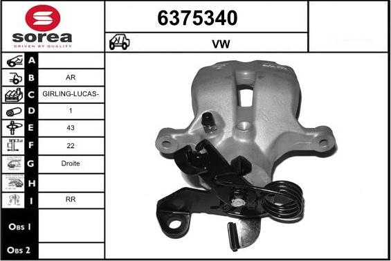STARTCAR 6375340 - Etrier frana aaoparts.ro