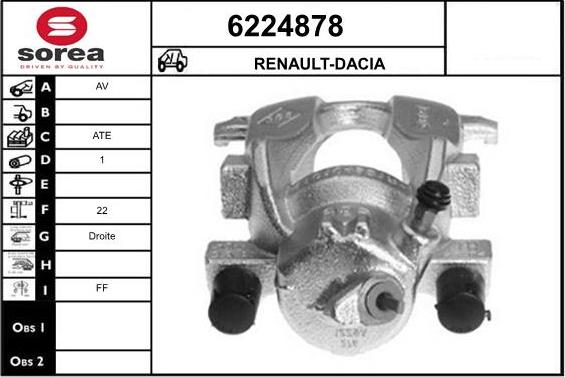 STARTCAR 6224878 - Etrier frana aaoparts.ro