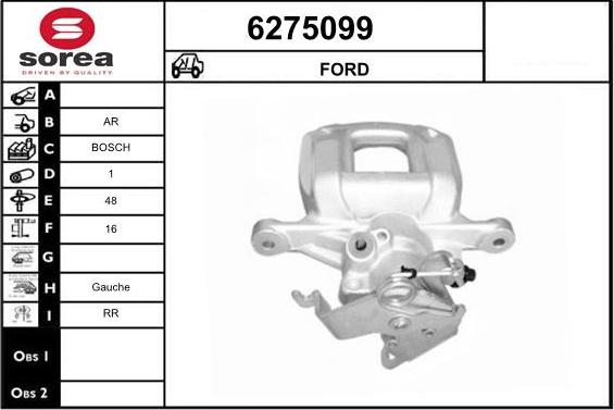STARTCAR 6275099 - Etrier frana aaoparts.ro