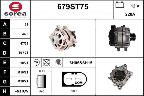 STARTCAR 679ST75 - Generator / Alternator aaoparts.ro