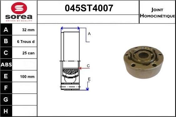STARTCAR 045ST4007 - Set articulatie, planetara aaoparts.ro
