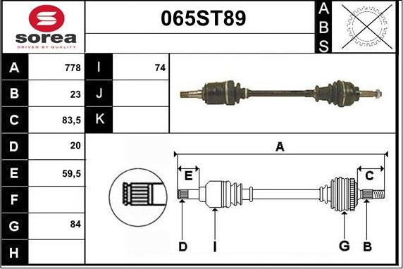STARTCAR 065ST89 - Planetara aaoparts.ro