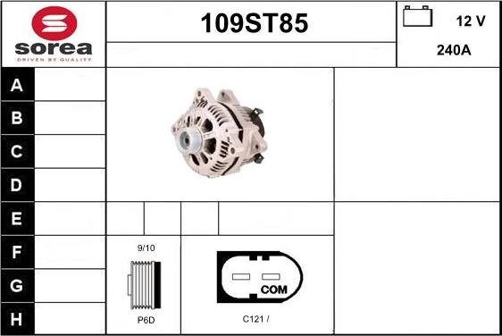 STARTCAR 109ST85 - Generator / Alternator aaoparts.ro