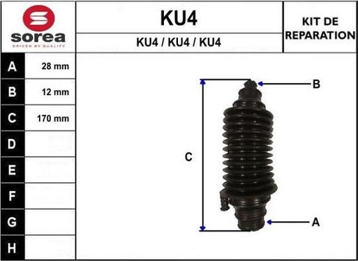 STARTCAR KU4 - Burduf cauciuc, articulatie planetara aaoparts.ro