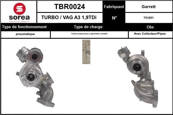 STARTCAR TBR0024 - Compresor,sistem de supraalimentare aaoparts.ro