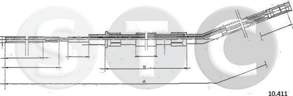 STC T480629 - Cablu, frana de parcare aaoparts.ro