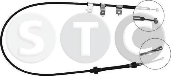 STC T481945 - Cablu, frana de parcare aaoparts.ro