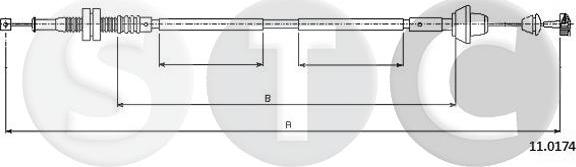 STC T481909 - Cablu acceleratie aaoparts.ro