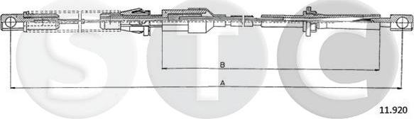 STC T481895 - Cablu acceleratie aaoparts.ro
