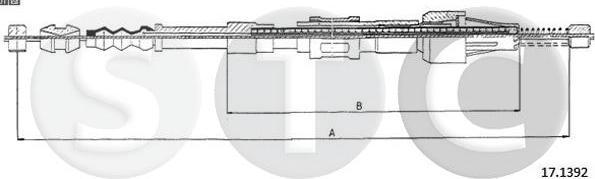 STC T483415 - Cablu, frana de parcare aaoparts.ro