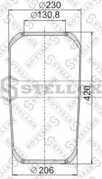Stellox 90-08840-SX - Burduf, suspensie pneumatica aaoparts.ro