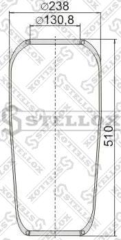Stellox 90-07060-SX - Burduf, suspensie pneumatica aaoparts.ro