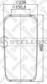 Stellox 90-07200-SX - Burduf, suspensie pneumatica aaoparts.ro
