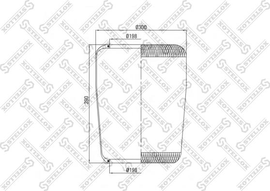 Stellox 90-36334-SX - Burduf, suspensie pneumatica aaoparts.ro