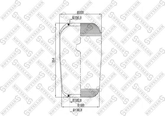 Stellox 90-36337-SX - Burduf, suspensie pneumatica aaoparts.ro