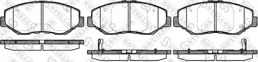 Stellox 910 000B-SX - Set placute frana,frana disc aaoparts.ro