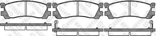 Stellox 410 002-SX - Set placute frana,frana disc aaoparts.ro