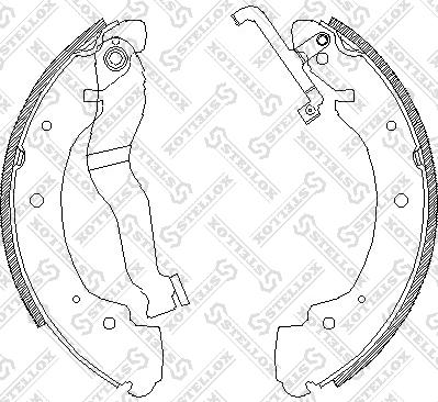 Stellox 413 100-SX - Set saboti frana aaoparts.ro