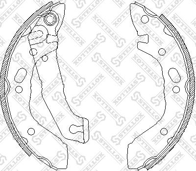 Stellox 412 100-SX - Set saboti frana aaoparts.ro