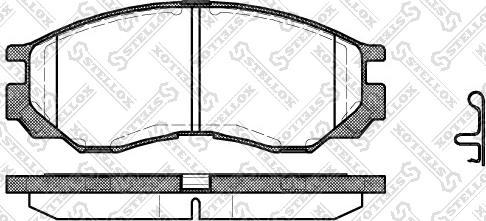Stellox 594 000-SX - Set placute frana,frana disc aaoparts.ro