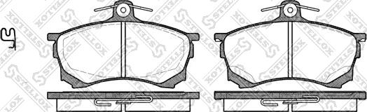 Stellox 593 000B-SX - Set placute frana,frana disc aaoparts.ro
