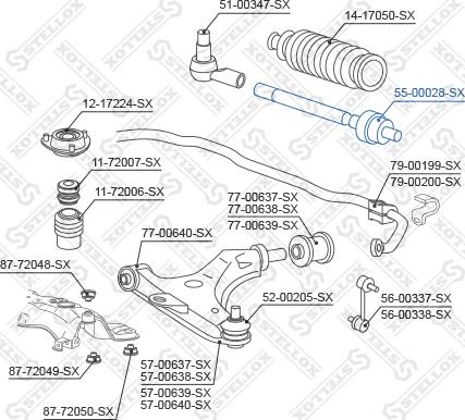 Stellox 55-00028-SX - Articulatie axiala, cap de bara aaoparts.ro