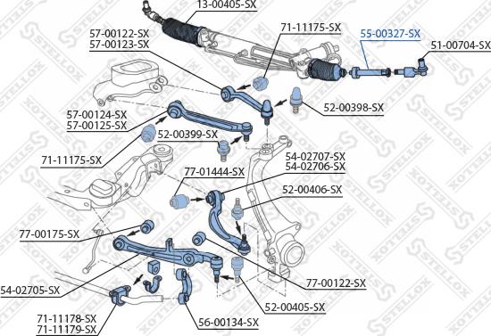 Stellox 55-00327-SX - Articulatie axiala, cap de bara aaoparts.ro