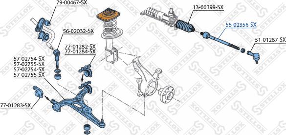 Stellox 55-02356-SX - Articulatie axiala, cap de bara aaoparts.ro