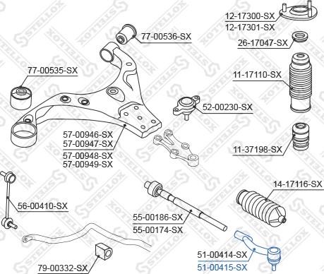 Stellox 51-00415-SX - Cap de bara aaoparts.ro