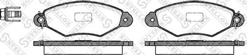 Stellox 654 000B-SX - Set placute frana,frana disc aaoparts.ro