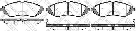 Stellox 656 002B-SX - Set placute frana,frana disc aaoparts.ro