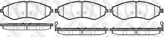 Stellox 656 022-SX - Set placute frana,frana disc aaoparts.ro