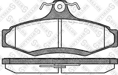 Stellox 657 010B-SX - Set placute frana,frana disc aaoparts.ro