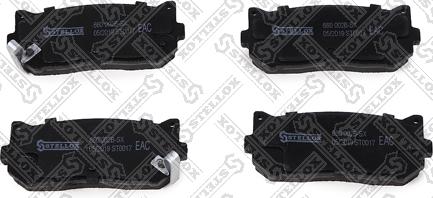 Stellox 660 002B-SX - Set placute frana,frana disc aaoparts.ro