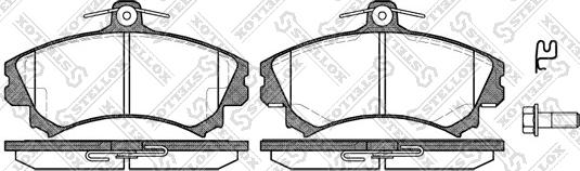 Stellox 601 002B-SX - Set placute frana,frana disc aaoparts.ro