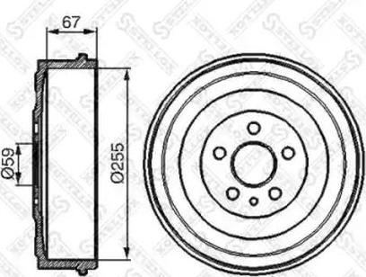 Stellox 6026-1902-SX - Tambur frana aaoparts.ro