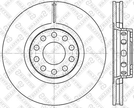 Stellox 6020-4780V-SX - Disc frana aaoparts.ro