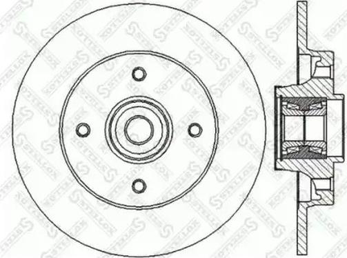 Stellox 6020-1939-SX - Disc frana aaoparts.ro