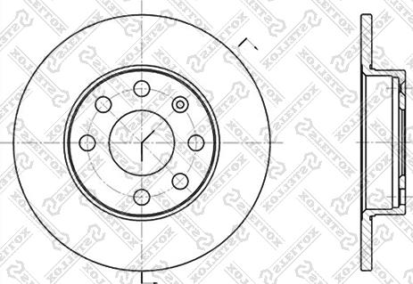 Stellox 6020-3605-SX - Disc frana aaoparts.ro