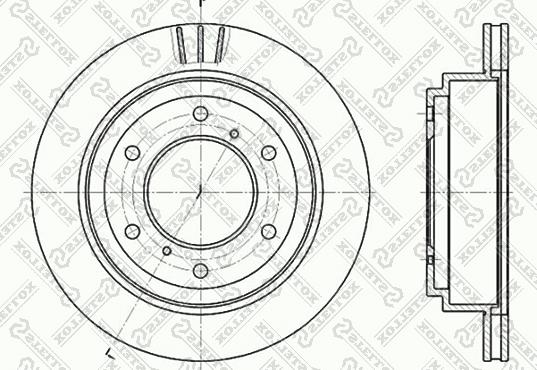 Stellox 6020-3041V-SX - Disc frana aaoparts.ro