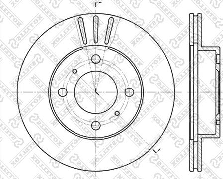 Stellox 6020-3021V-SX - Disc frana aaoparts.ro
