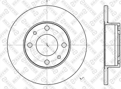 Stellox 6020-2302-SX - Disc frana aaoparts.ro