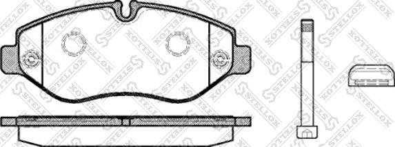 Stellox 001 093B-SX - Set placute frana,frana disc aaoparts.ro