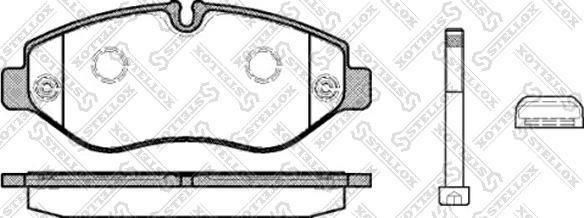 Stellox 001 093L-SX - Set placute frana,frana disc aaoparts.ro
