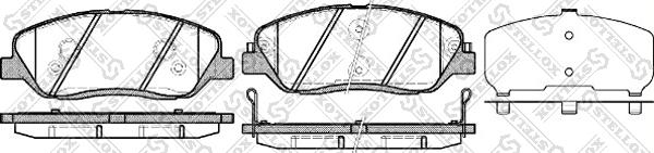 Stellox 001 092B-SX - Set placute frana,frana disc aaoparts.ro